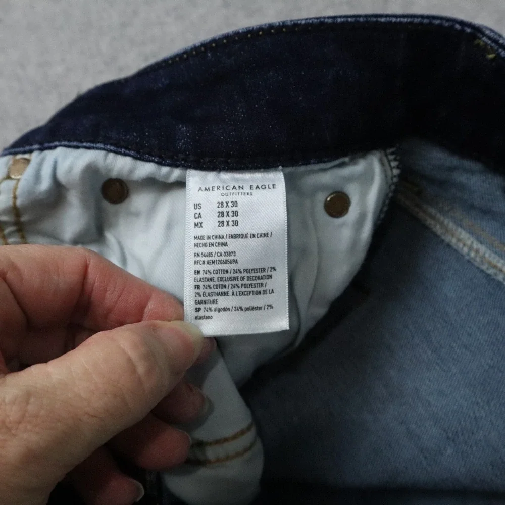 American Eagle Jeans Mens‎ 28x30 Next Level Airflex Athletic Stretch Denim Blue